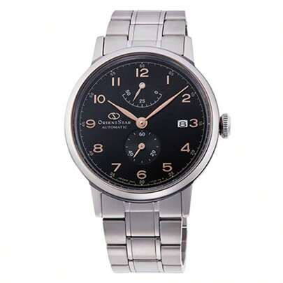 Star Men's Automatic Watch; White/Blue/Black Dial; 39 Mm Stainless Steel Bracelet RE-AW0001B00B