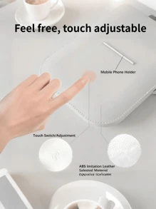 1pc Foldable LED Eye-Care Desk Lamp, Adjustable Brightness With Short Touch Switch, Student Eye-Protection Desk Writing Light, Portable Foldable Desk Lamp For Bedroom, Study, Reading, Dorm, Office, No Blue Light, No Flicker, Dimmable, Dual-Axis Folding - USB Link Power Supply - View 7