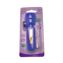 Mini Portable Rechargeable LED Flashlight 4 Colors Three Modes LED-2768 - Blue - View 2