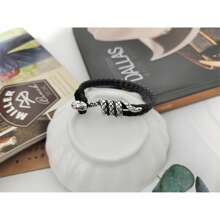 1 pièce Bracelet tressé d'animal de style européen et américain pour homme