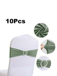 Bộ 10 chiếc/20 chiếc/50 chiếc Dây đai ghế đàn hồi màu xanh lá cây chanh/hồng/xanh dương hoàng gia/đỏ/xanh lá cây đậm/vàng/trắng có khóa thắt nơ, thích hợp cho đám cưới, tiệc tùng, tiệc chiêu đãi, sự kiện, lễ nghi, tiệc chiêu đãi, trang trí, sinh nhật và nhiều dịp ý nghĩa khác - Nhiều màu - Xem 13