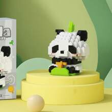 Seria de animale Panda Micro Particule Blocuri de construcție Model de jucărie, Asamblare DIY Drăguț de desene animate Decorare desktop Decor Cadou