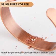 1pc 99.9% Copper Magnetic Bracelet, Men's And Women's Models, Life Tree Series, Couple Bracelet, Perfect Gift.