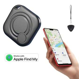 1/2/4 Paquetes de localizador impermeable IP67 con sonido, buscador de llaves mini y localizador de artículos para llaves, mascotas, bolsas, maletas y talla grande, funciona con Apple Find My (solo iOS), iOS 14.5 y superior, incluye llavero y una batería (incluida), dispositivo anti-pérdida, batería reemplazable, protección de privacidad, modo de búsqueda perdida