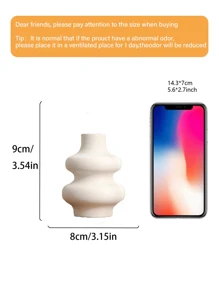 1 Piece Of Nordic Ins Circle Design Ceramic Vase Home Decoration, Creative Home Living Room TV Cabinet Porch Flower Arrangement Decoration Ornaments Gifts Birthday Graduation Room Decor Flower Vase Glass Vase