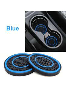 2 piezas Premium Almohadilla antideslizante de silicona de 2.75 pies para el panel de control central - Goma de alta calidad, a prueba de polvo, diseño a juego en rojo y negro - Perfecto para proteger el interior de tu automóvil