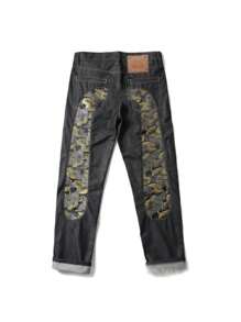Premium Vintage Straight-Leg Jeans - Retro Street Style Distressed Denim Pants
