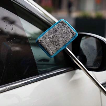 1pc Car Windshield Defogging Brush, Glass Cleaning Brush For Interior, Windshield Defogging Tool, Fast Defogging & Anti-Fogging, Car Interior Cleaning Tool, Fits All Vehicles, Handheld Design, 2-In-1 Defogging & Cleaning