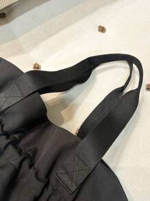 peach tree 大容量多功能桃树尼龙背包，双肩带，手持，肩带，笔记本电脑隔层，干湿分离，纯色，旅行，情侣，情人节，行李袋，节日，健身，学校，商务，礼物，返校，宿舍，万圣节，圣诞节，尖叫包，女士，旅行包，冬季圣诞礼物，与背包配件完美搭配返校必需品 - 黑色 - 查看 10