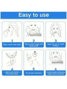 Home Use Teeth Whitening Light With LED, Comes With Teeth Shade Guide, Unisex, Great Gift