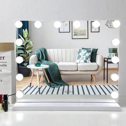 Large 50cm Makeup Table Mirror Vanity Lights Mirror Dimmable 3 Colors