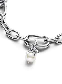 1pc Fashion Pearl Pendant Gift For Valentine's Day & Mother's Day, 1pc Black & White Sun Moon Star Pendant Gift, 1pc Travel Castle Pendant, 1pc Cute Animal Beaded Necklace Mother's Day Gift - Multicolor - View 4