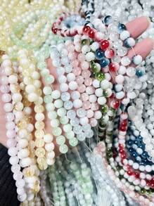 60pcs 8mm Biến đổi dần Hạt thủy tinh Đối với DIY Vòng tay & Vòng cổ Làm - Hạt nổ - Xem 5