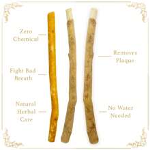 Miswak Sticks Toothbrush - Vacuum Sealed Natural Flavor From Original Authentic Arabic Plants- For Healthy Gums, Teeth, And Fresher Breath