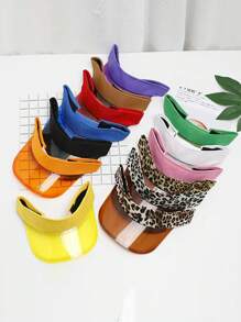 Casquette de baseball à bord transparent, chapeau léger de protection solaire casual, visière mode et polyvalente coupe-vent, convient pour le printemps et l'été