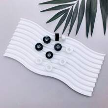 5-100pcs Pack Plastic Bobbins Thread For Household Sewing Machine Polyester Black White