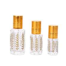 1 件 3ML/6ML/12ML 可再填充玻璃滚珠香水瓶，便携式唇油补充瓶 - 金色 - 查看 4