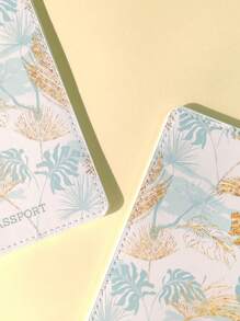 Passpor Cover Case Bags Color Printed PU Leather Travel Women Men Passport Holder ID Card Storage Documents Bag Wallet