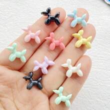 20/30/50pcs Colorful Mini Mixed Style Cartoon Puppy Charm - For DIY Nail Art, Scrapbooking, Wedding Earrings & Jewelry Crafts, Odorless, Cartoon Animal Flat Back Resin Decoration