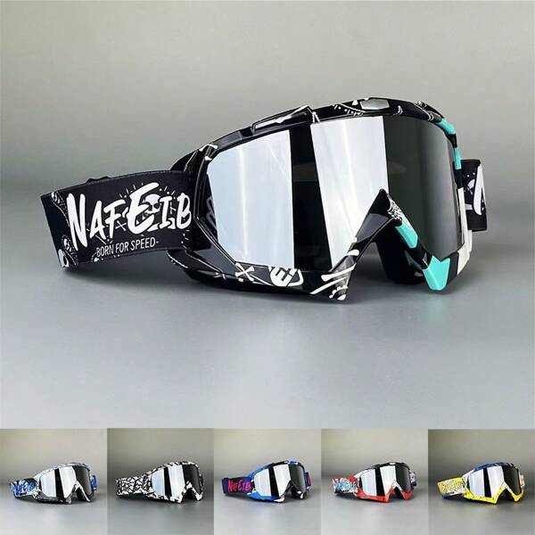 1 Piece Of Skiing And Mountaineering Goggles, Motorcycle Goggles, Windproof Goggles, Outdoor Sports Riding Goggles, Snow Motorcycle Off-Road Sports Goggles, Skiing Goggles, ATV Windproof Outdoor Goggles