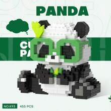 1 Set de Adorables Juguetes de Botella de Rompecabezas de Ensamblaje a Presión con Forma de Criatura de Mascota Panda, Diamante de Olla Caliente, Adecuado para Volver a la Escuela, Año Nuevo, Pascua, San Valentín, Cumpleaños, Regalos Festivos