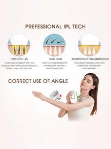 zs 1pc IPL Laser Hair Removal For Women, 500,000 Flashes Painless Hair Remover With 5 Power Levels, At-Home Device For Body, Bikini, Legs, And Underarms - 查看 9
