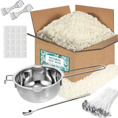 Soy Wax Candle Making Kit - Complete DIY Starter Set With Containers, Wicks, Tools & Accessories Beginner-Friendly Home Craft Gift Gifts Birthday Graduation,Wedding