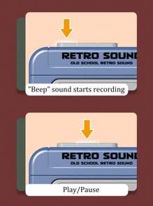 Llavero con reproductor de cassette retro, llavero creativo de mini-grabadora de cinta, llavero portátil con reproductor de casete vintage con tres canciones en chino, colgante con caja de música y tema de audio, regalo creativo pequeño y no metálico para mujeres - Multicolor - Ver 2