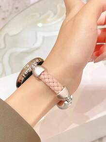 18 毫米/20 毫米/22 毫米优质仿皮表带，可调节长度，兼容三星 Galaxy、Garmin、Amazfit 手表 - 柔软、透气 - 20mm - 查看 7