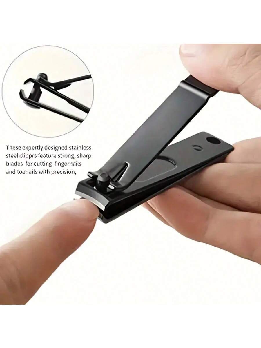 مجموعة 3قطع ملقط أظافر مطفي من الستانلس ستيل - لأظ...