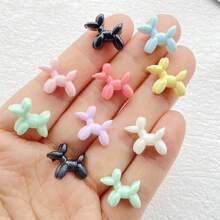 20/30/50pcs Colorful Mini Mixed Style Cartoon Puppy Charm - For DIY Nail Art, Scrapbooking, Wedding Earrings & Jewelry Crafts, Odorless, Cartoon Animal Flat Back Resin Decoration