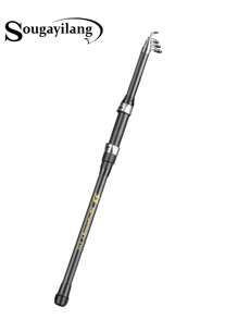 SOUGAYILANG 2.1M-3.0M Ultralight Telescopic Glass Fiber Fishing Rod (Black And Gray): Ideal For Freshwater Fishing Tackle - Multicolor - View 13