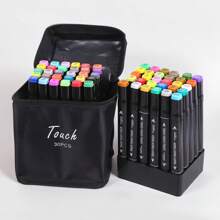 [12/24/30/36/40/48/60/80/100/120/168/204/262] colores Bolígrafos de marcador metálico Touchhero, colores vibrantes, punta fina - Multifuncional para pintar piedras, arte, vidrio y manualidades de regreso a la escuela