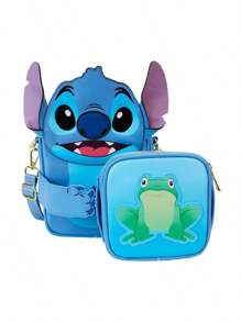 迪士尼 Loungefly Campies Stitch 斜背包 + 皮夾 - 彩色 - 查看 1