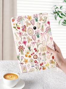 Summer Phone Case 1pc Fresh, Element Pattern Flat Tablet Protective Case, Compatible With IPad 10.2 Inch, IPad Pro 11 2021/2020/10th, IPad Mini 4/6, Galaxy Tab A8 10.5 Inch 2022, Matepad 10.4/Tab, With Pencil Slot, Anti-Drop, Protect Your Beloved Device