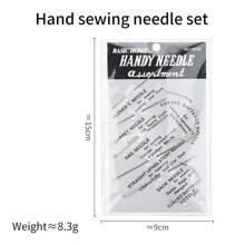 7Pcs/Pack Heavy Duty Household Hand Sewing Needles Leather Sewing Needles For Repair Upholstery Carpet Canvas Sewing Tools - Multicolor - View 12