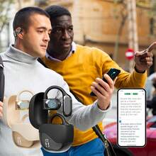 Real Time Language Translator Earbuds Open Ear AI Translation Earbuds Translation Pods Translator Earbuds For Android IOS, 144 Languages Translator Pods For IOS & Android - màu đen - Xem 6