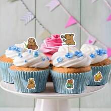 500 piezas de pegatinas lindas de Capibara, pegatinas estéticas de vinilo para scrapbooking, diario, parachoques, monopatín, botella de agua, dibujos animados, cascos, y automóvil