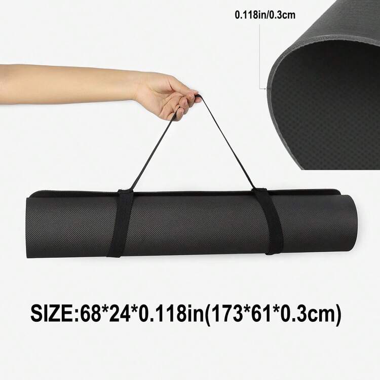 1 件可折叠 TPE 瑜伽垫，适合初学者、健身、舞蹈练习和防滑瑜伽垫 - 彩色 - 查看 11