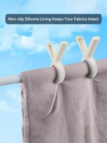 Beach Towel Clips Towel Holder Clothes Pins Clothes Pegs Chair Clips Hanging Clip Clamps .Extra Large Beach Towel Clips , 5.1 Inch Towel Clips For Beach Chairs Cruise Heavy Duty, Towel Holder Clips For Clothes Pool Boat, 2 Colors Khaki And Blue. - Multicolor - View 6