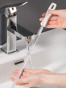 1 pieza Eliminador de obstrucciones de fregadero, herramienta de fontanería de cocina, cepillo de limpieza para eliminar el cabello