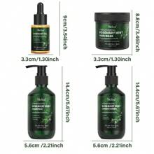 4pcs Unisex Hair Care Set - Glycerin-Infused Deep Cleansing, Moisturizing Formula For Normal Hair Types, Nourishing Shampoo, Conditioner, Essential Oil & Hair Mask Combo,Perfect For Mother'S Day & Father'S Day Gifts