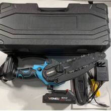 Lithium Battery Chain Saw, Small Logging Saw, Rechargeable Single Hand Saw, Household Six Inch Mini Electric Saw, Hand Saw