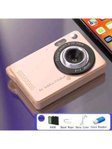 Mini cameră digitală pentru utilizare și distracție pentru tinerii fotografi Îndreptați și fotografiați Camere digitale FHD 1080P Capacitate baterie de 700 mAh