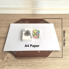1 Set de Tablero de Juego de Póker Árabe de Madera, Colores Mixtos, Ajedrez para Varios Jugadores, Adecuado para Fiestas, Interacciones de Oficina, Entretenimiento Familiar y Recreación al Aire Libre