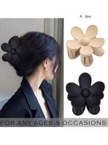 1/3/4pcs Flat Top Hair Clips, Fashion Matte Non-Slip Hair Clips Suitable For All Hairstyles, Multiple Styles For Women Bridal Wedding Party Hair Accessories Home Bathroom Decor