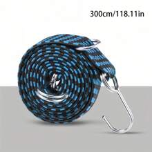 1 件装摩托车弹性橡胶绳带钩，高强度货物带，锌合金挂钩，耐磨，适合运输