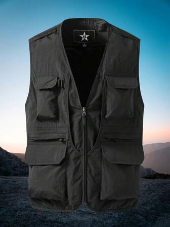 Gilet da pesca leggero per l estate, gilet multifunzionale da lavoro all'aperto per fotografia, escursionismo, caccia, pratico giubbotto