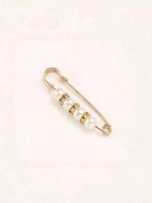 High-End Breastpin Anti-Exposure Brooch Jewelry Pearl Decoration Pants Waist Clip Clothes & Skirt Waist Fixing Device, Waist Cincher