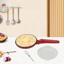 Electric Crepe Maker Baking Pancake Pan Non-Stick Frying Griddle Machine - White - View 2